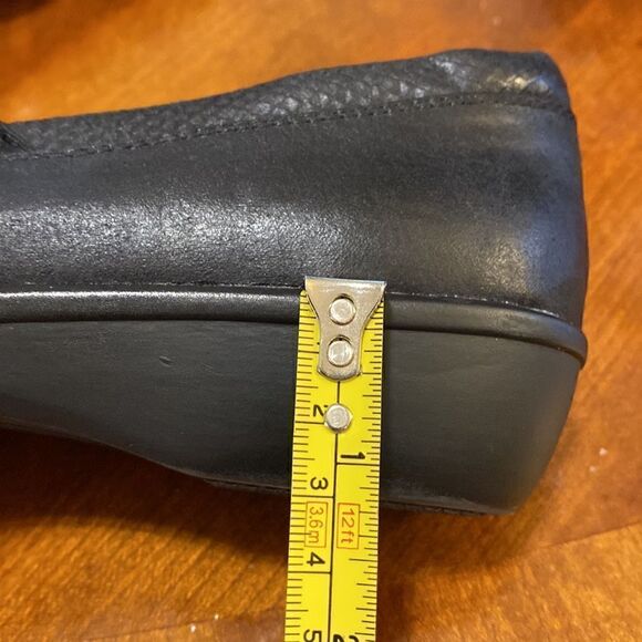 NEW KIM ROGERS DANNERY LACER CUT TEXTURED FAUX LEATHER SLIP ON LOAFERS BLACK 6 - Picture 8 of 8